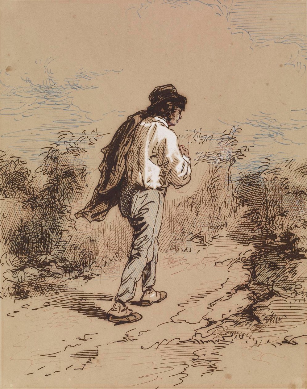 Uomo che cammina da Paul Gavarni