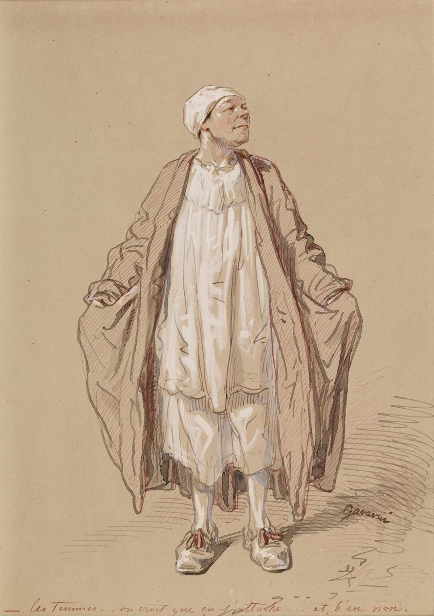 Uomo in abito da notte da Paul Gavarni