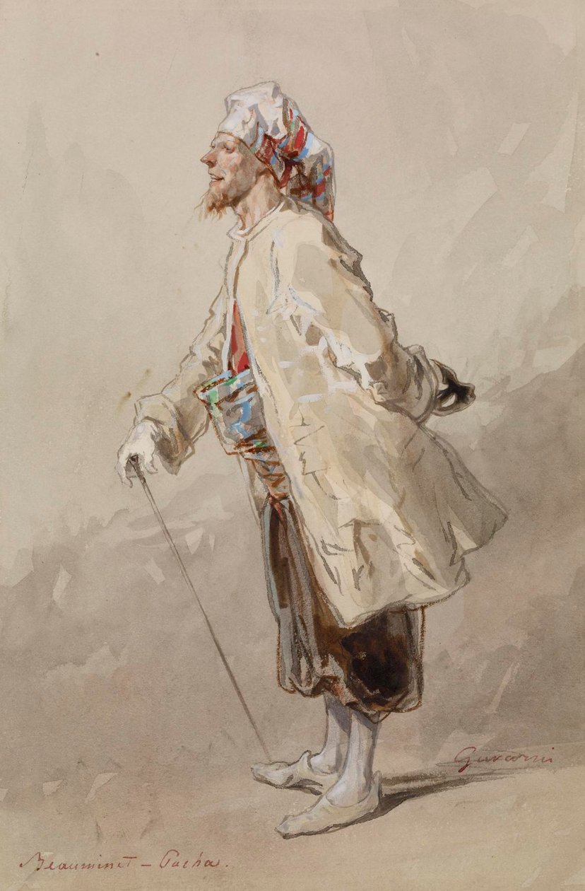 Uomo in abito turco da Paul Gavarni