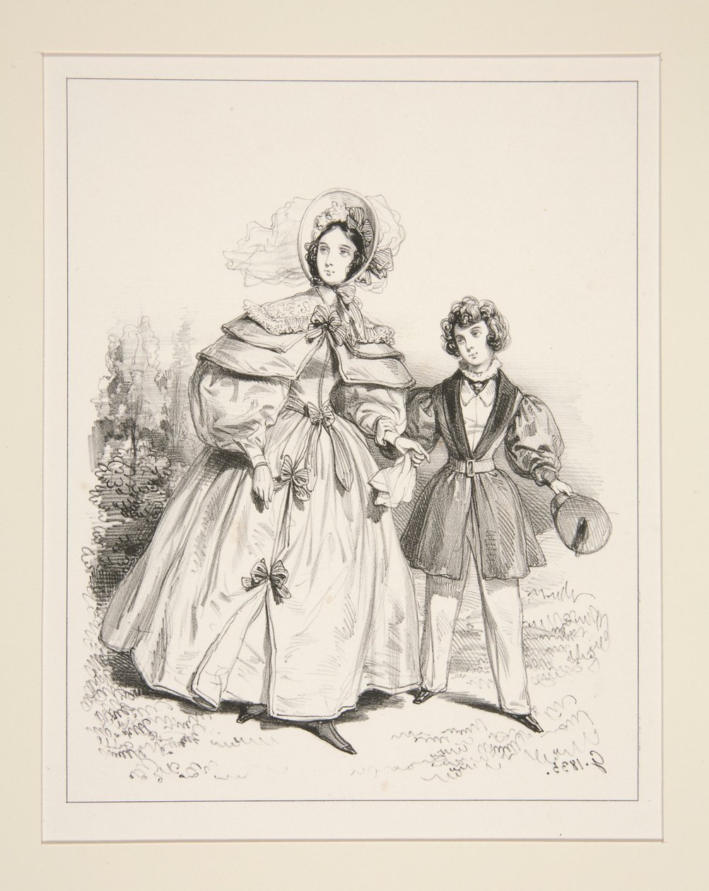 NEGLIGÉ DEL MATTINO. 1835. da Paul Gavarni