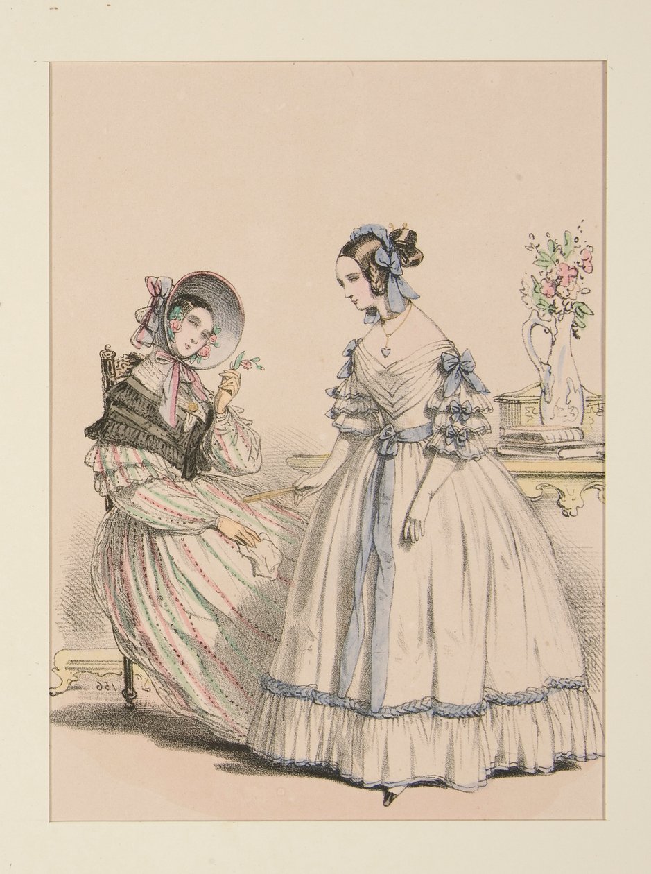 NOVEMBRE 1838. Abito in foulard di pelo di capra a righe perlate da Paul Gavarni
