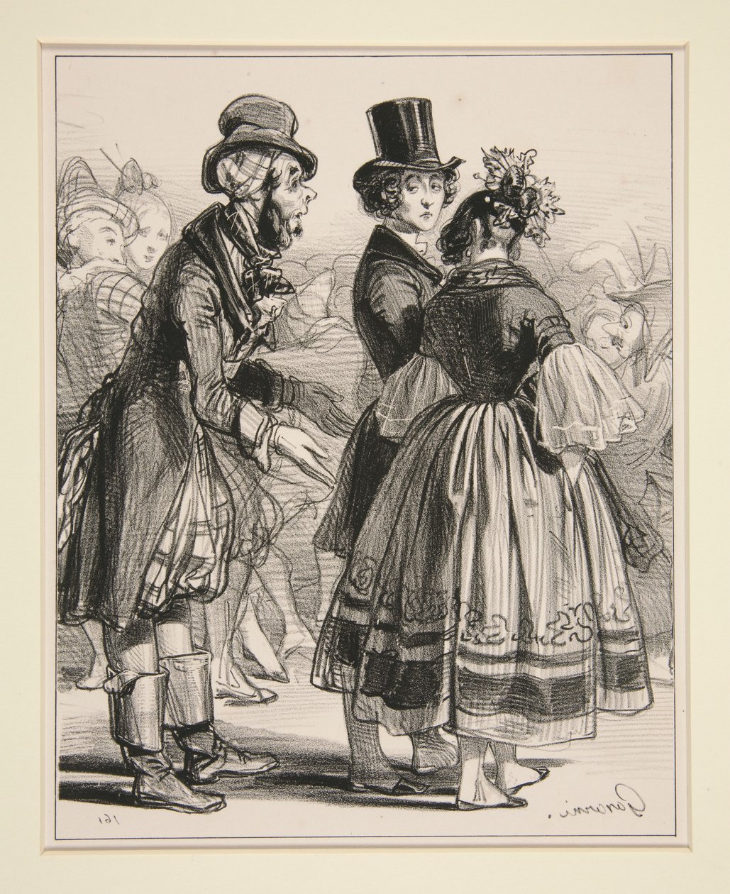N. 6 - Il Carnevale - La ladra sembra quasi... da Paul Gavarni