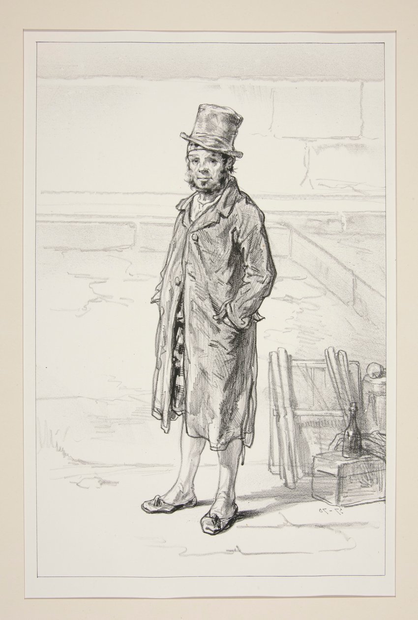 Proprietario a Parigi, rue Dauphine da Paul Gavarni
