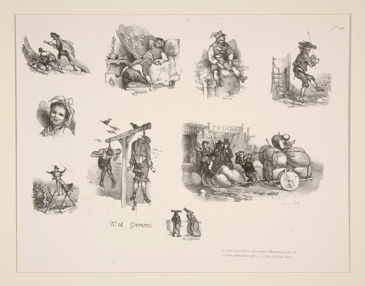 Piccole figure XVII. da Paul Gavarni