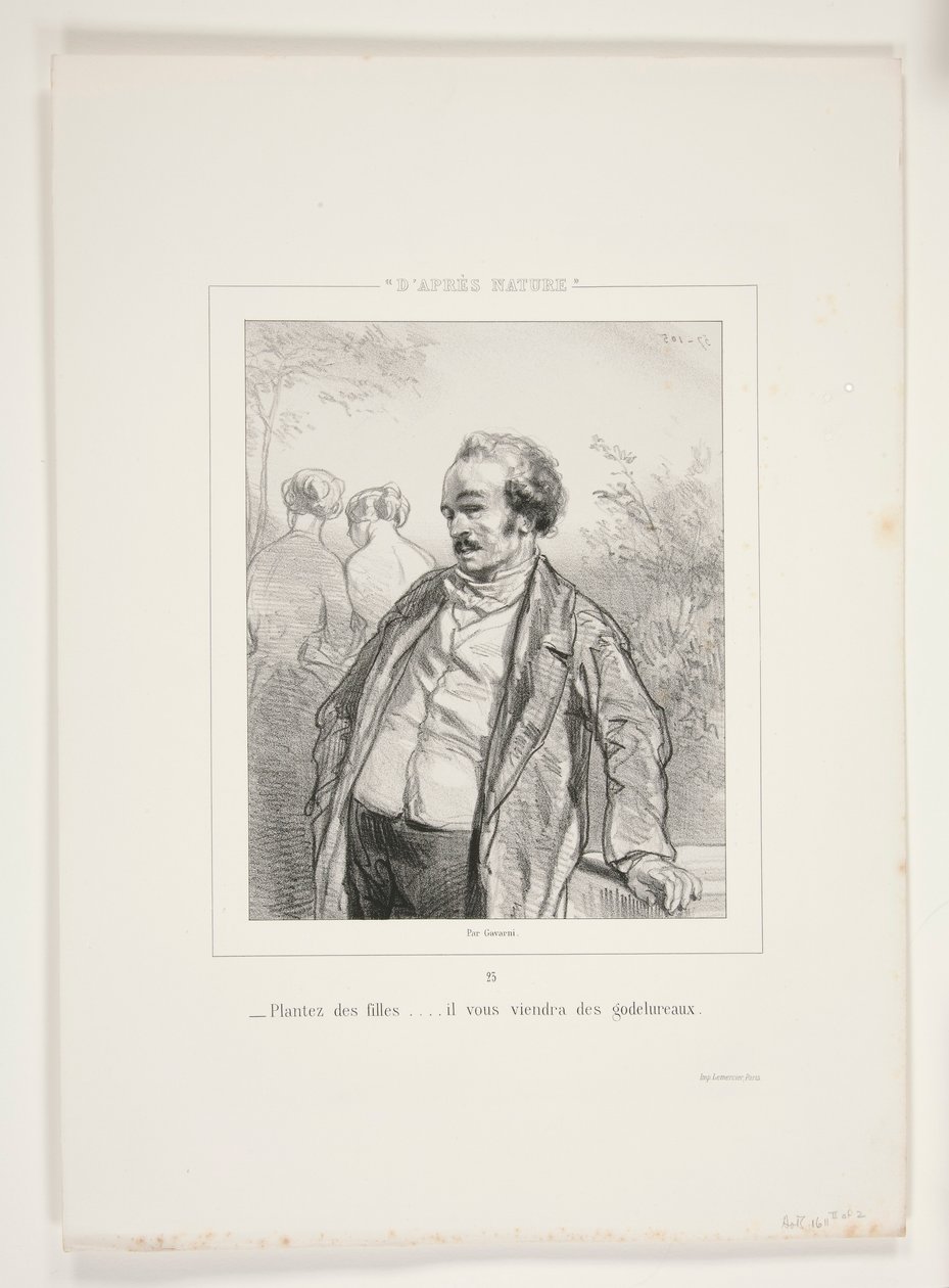 Piantate delle ragazze da Paul Gavarni