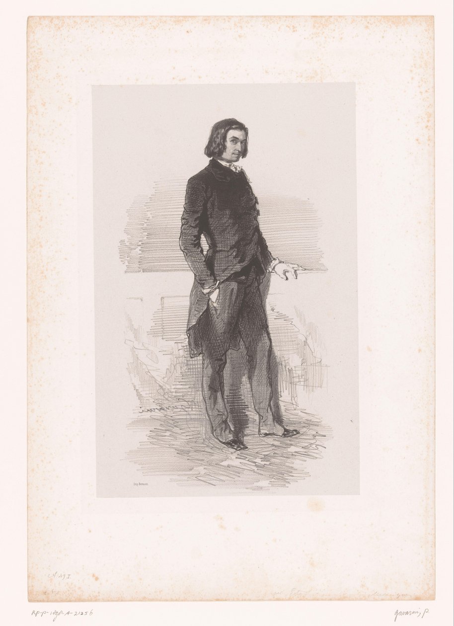 Ritratto di Étienne Mélingue da Paul Gavarni