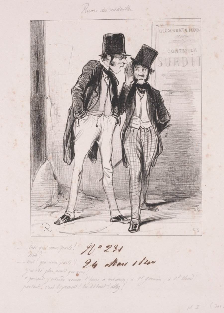 Revers des médailles: Moi qui vous parle da Paul Gavarni