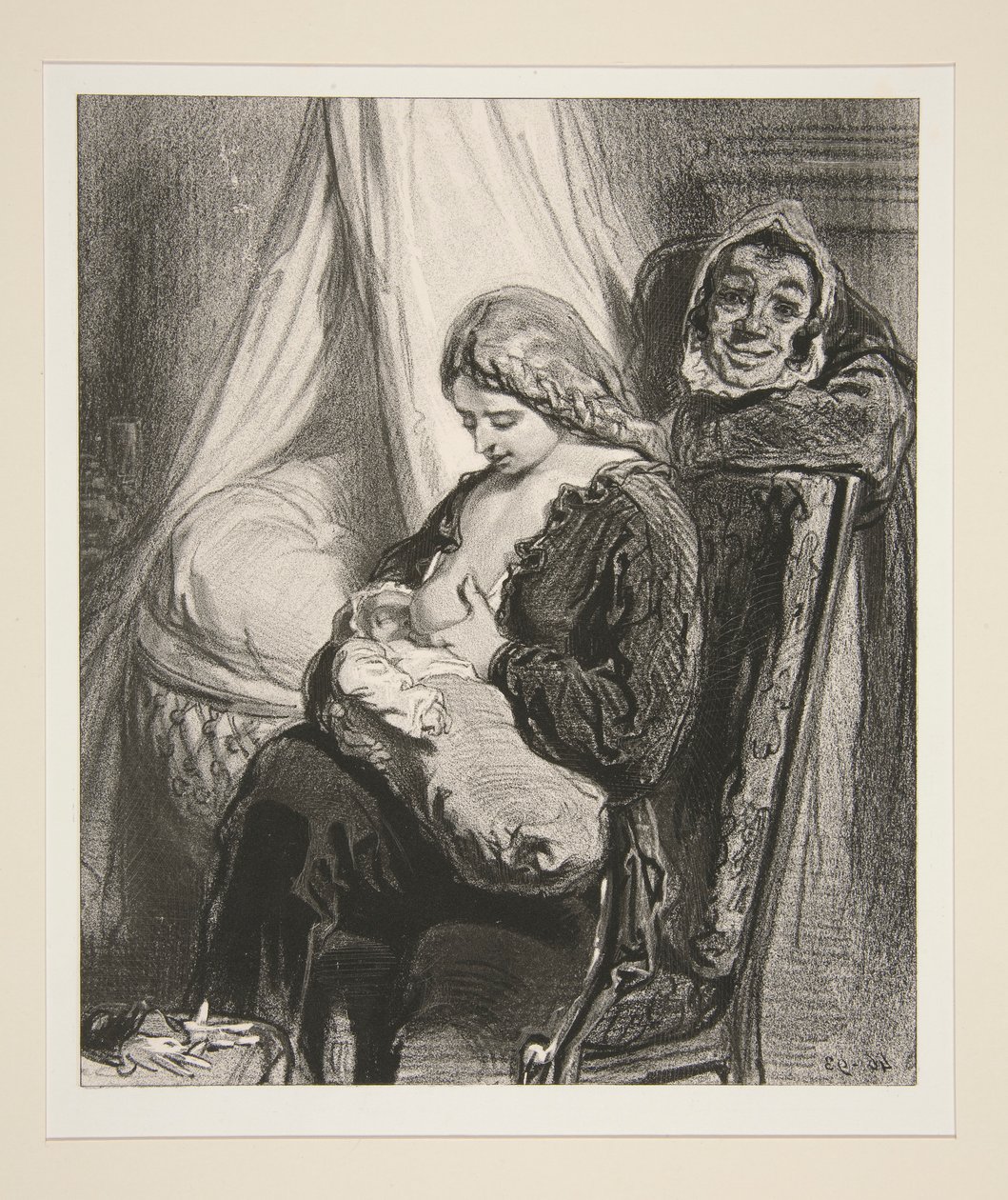 Scena di vita privata del facchino da Paul Gavarni