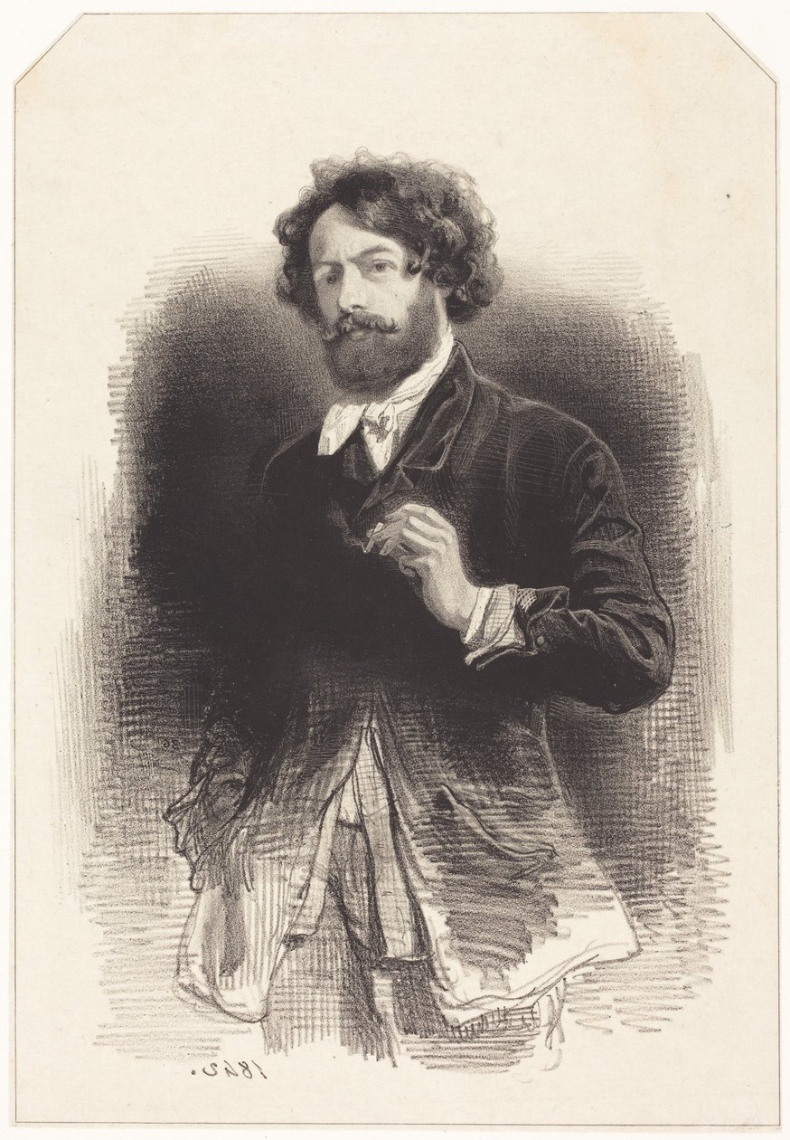 Autoritratto con una sigaretta da Paul Gavarni
