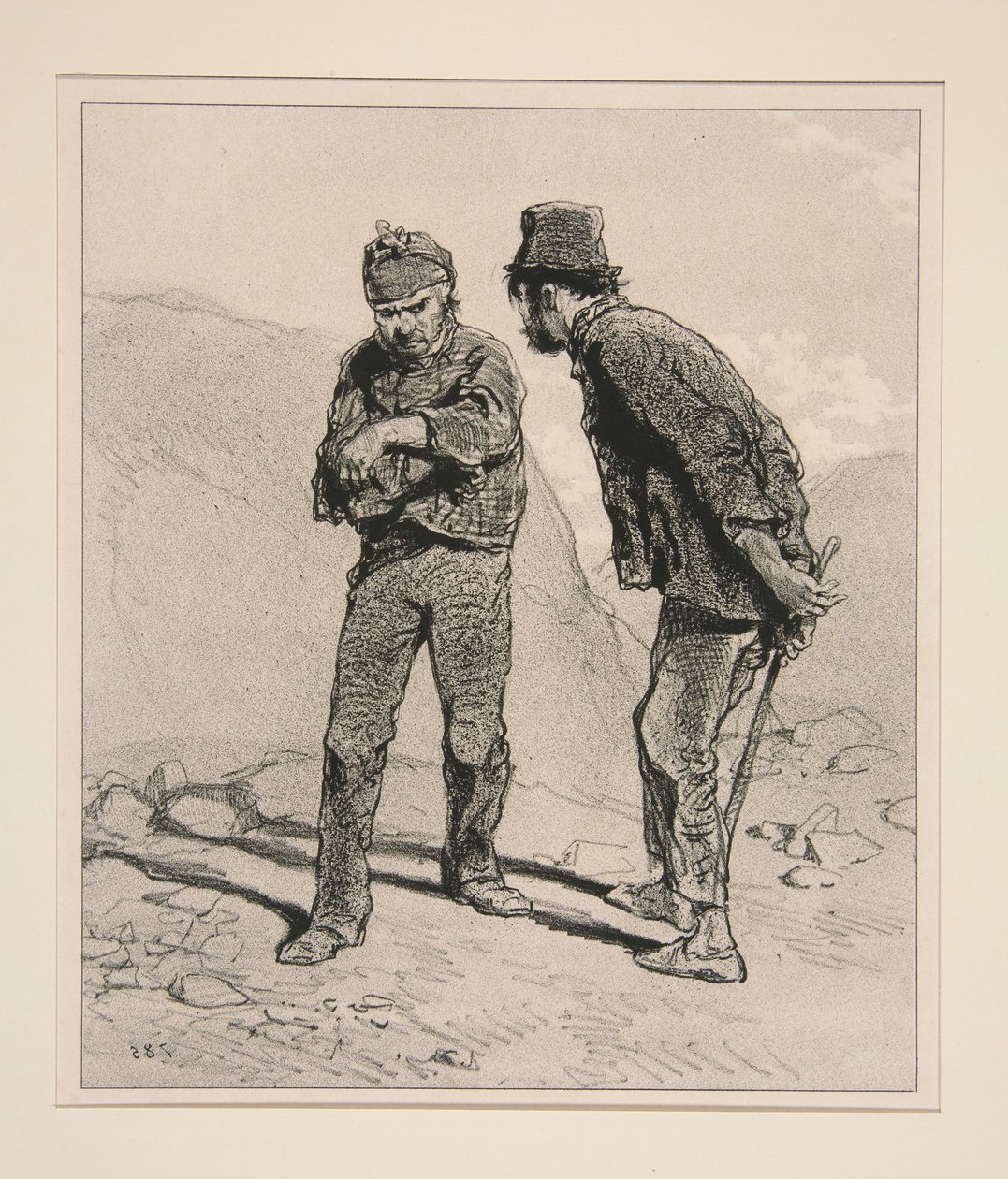 Se non chiudi il becco, Adolphe, avremo delle parole. da Paul Gavarni