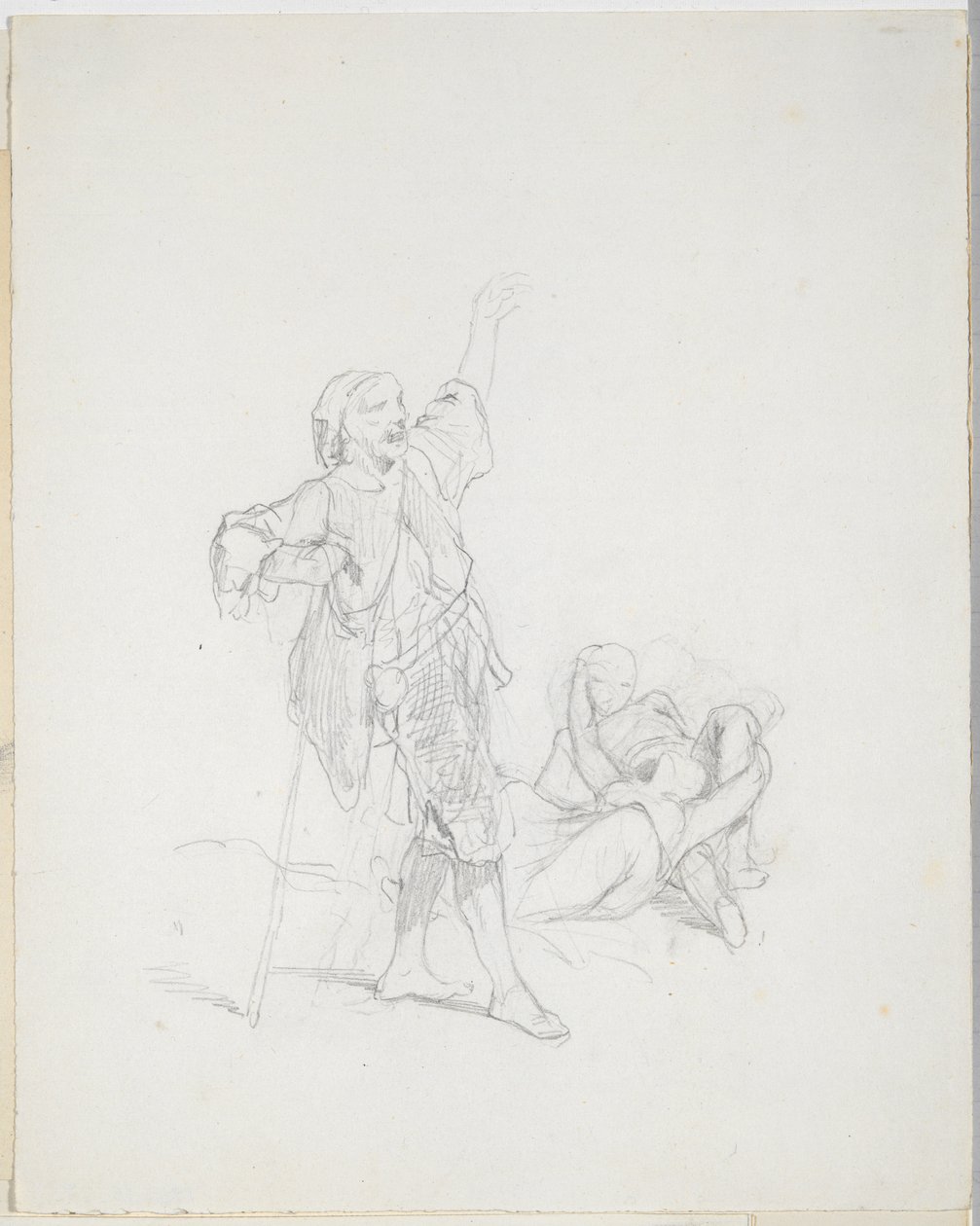 Studio per illustrazione di libro da Paul Gavarni