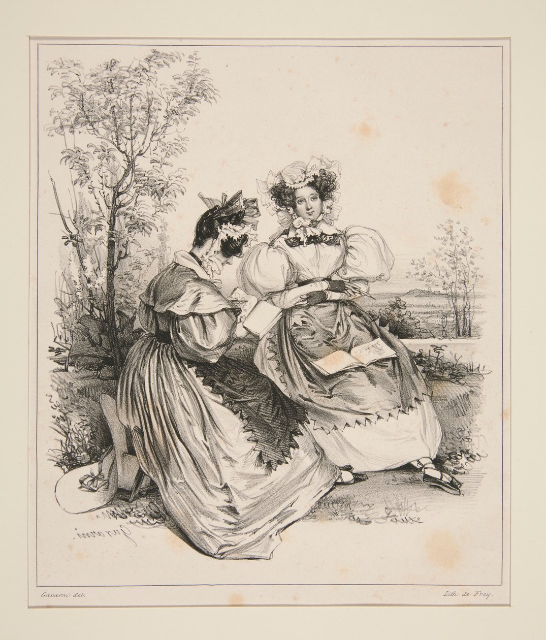 TOILETTE DI CAMPAGNA. da Paul Gavarni
