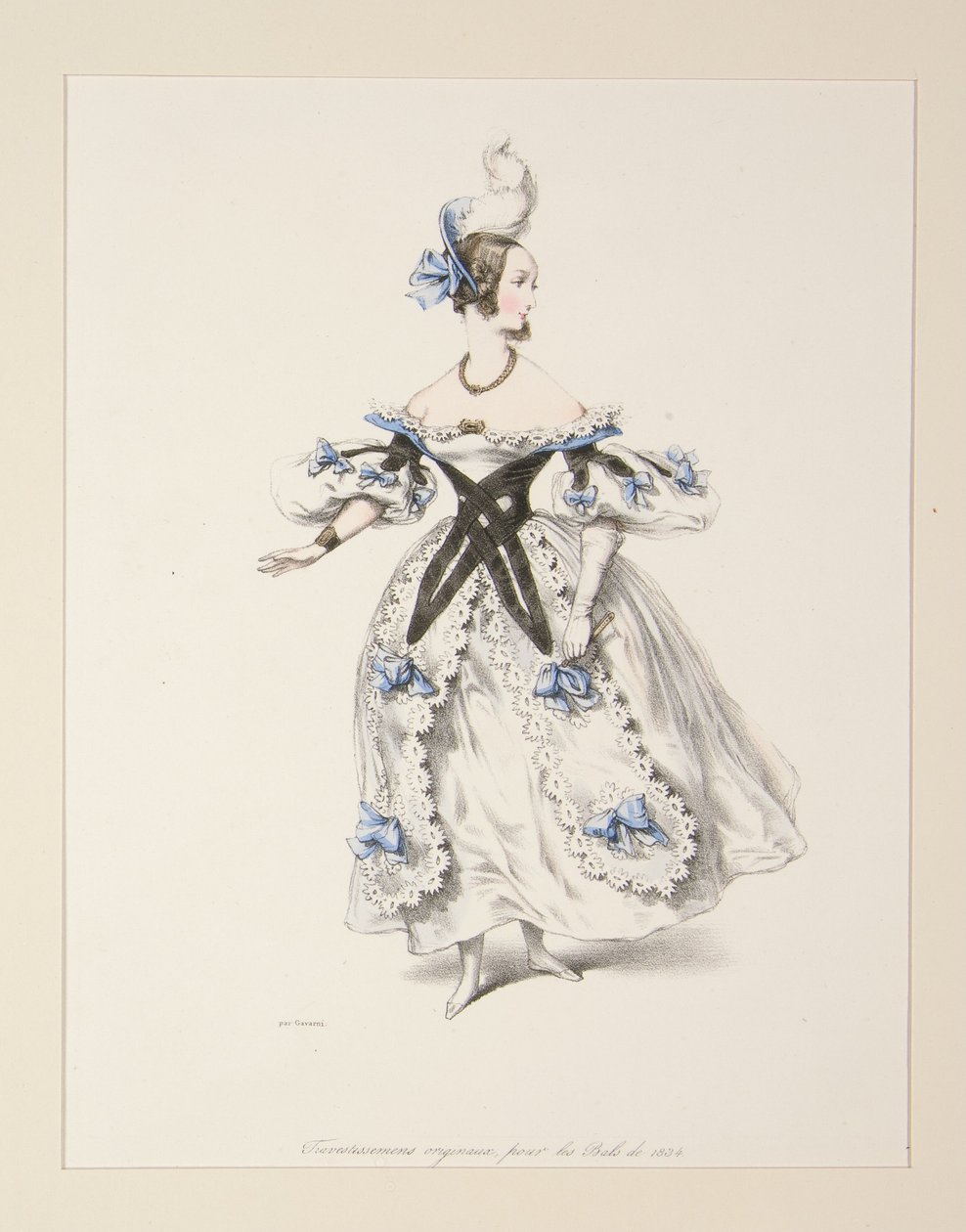 TRAVESTIMENTI ORIGINALI per i balli del 1834. N. 1. da Paul Gavarni