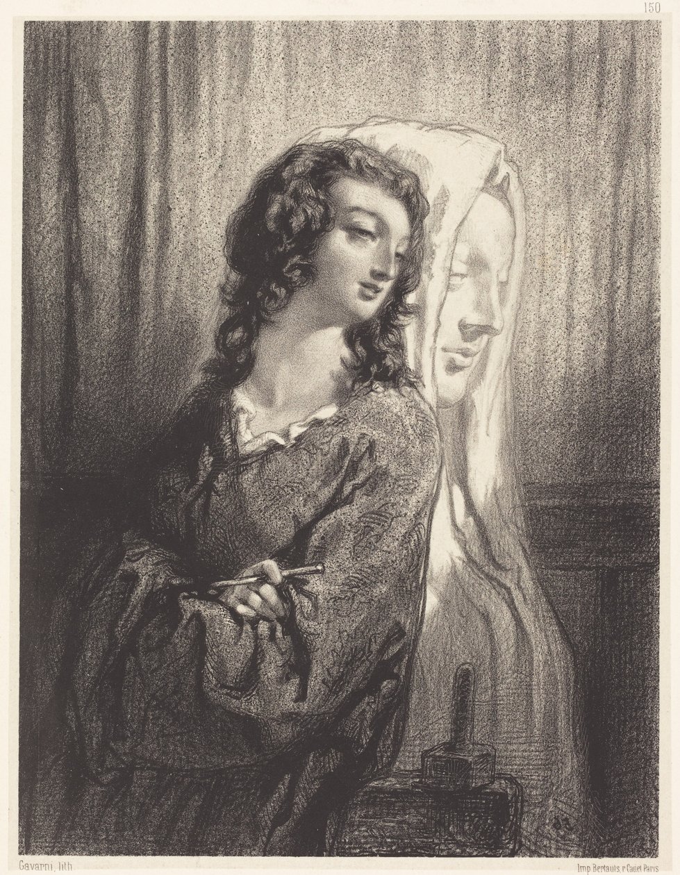 La modella e la figura (La scultura monumentale) da Paul Gavarni