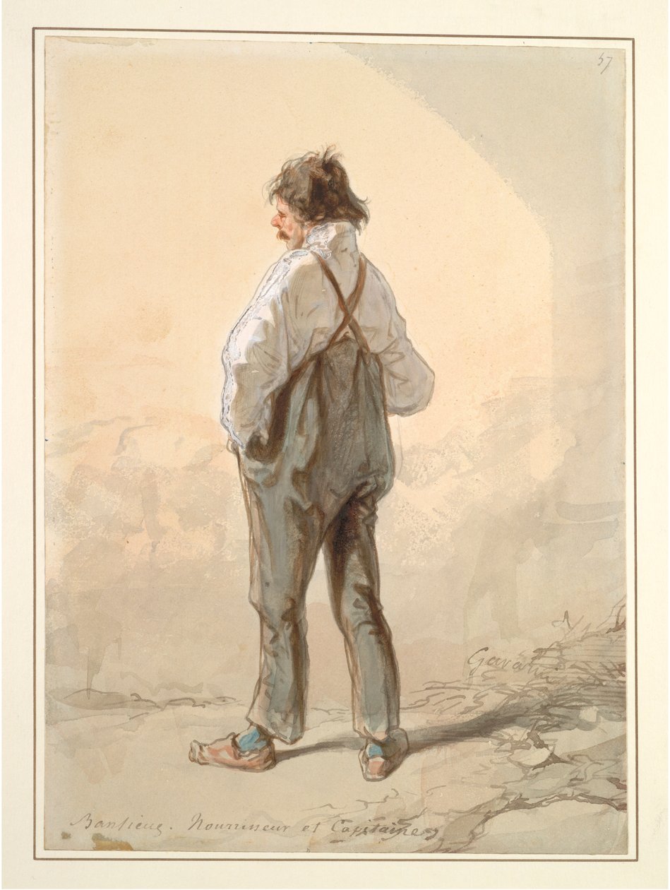 I sobborghi: allevatore di bestiame e capitano, probabilmente 1859-1860 da Paul Gavarni