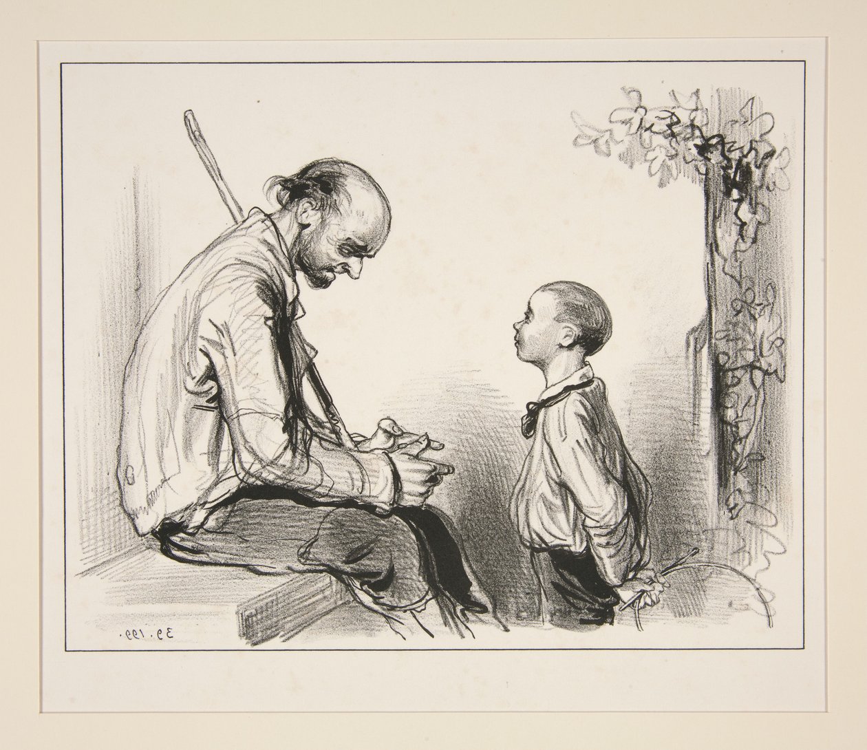 Tu menti, bambino, per golosità; da giovane mentirai per amore... da Paul Gavarni