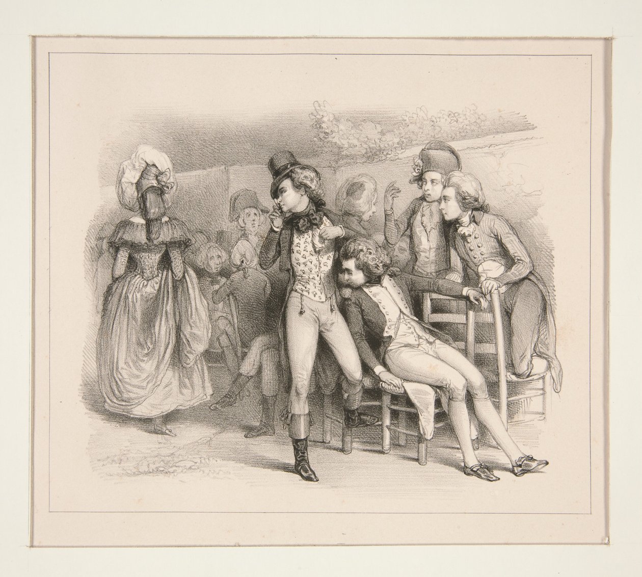 UNA BELLA DONNA NEL 1790 da Paul Gavarni