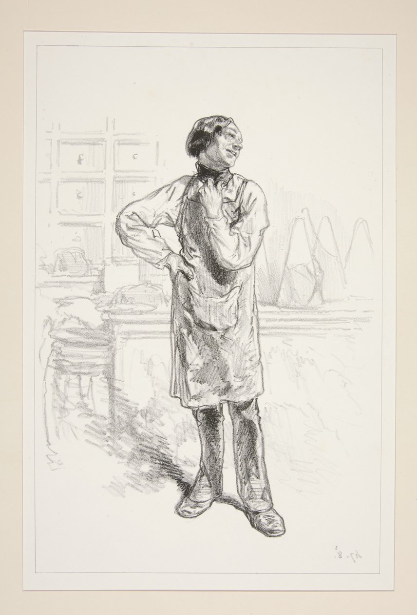 UN RAGAZZO DILEGGERE. da Paul Gavarni