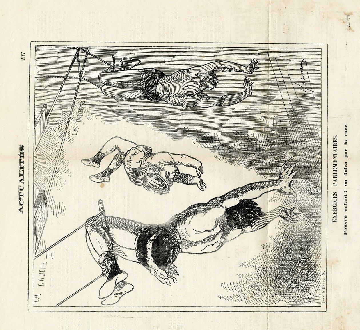 Illustrazione di Hadol (1835-1875) in Le Charivari da Paul Hadol