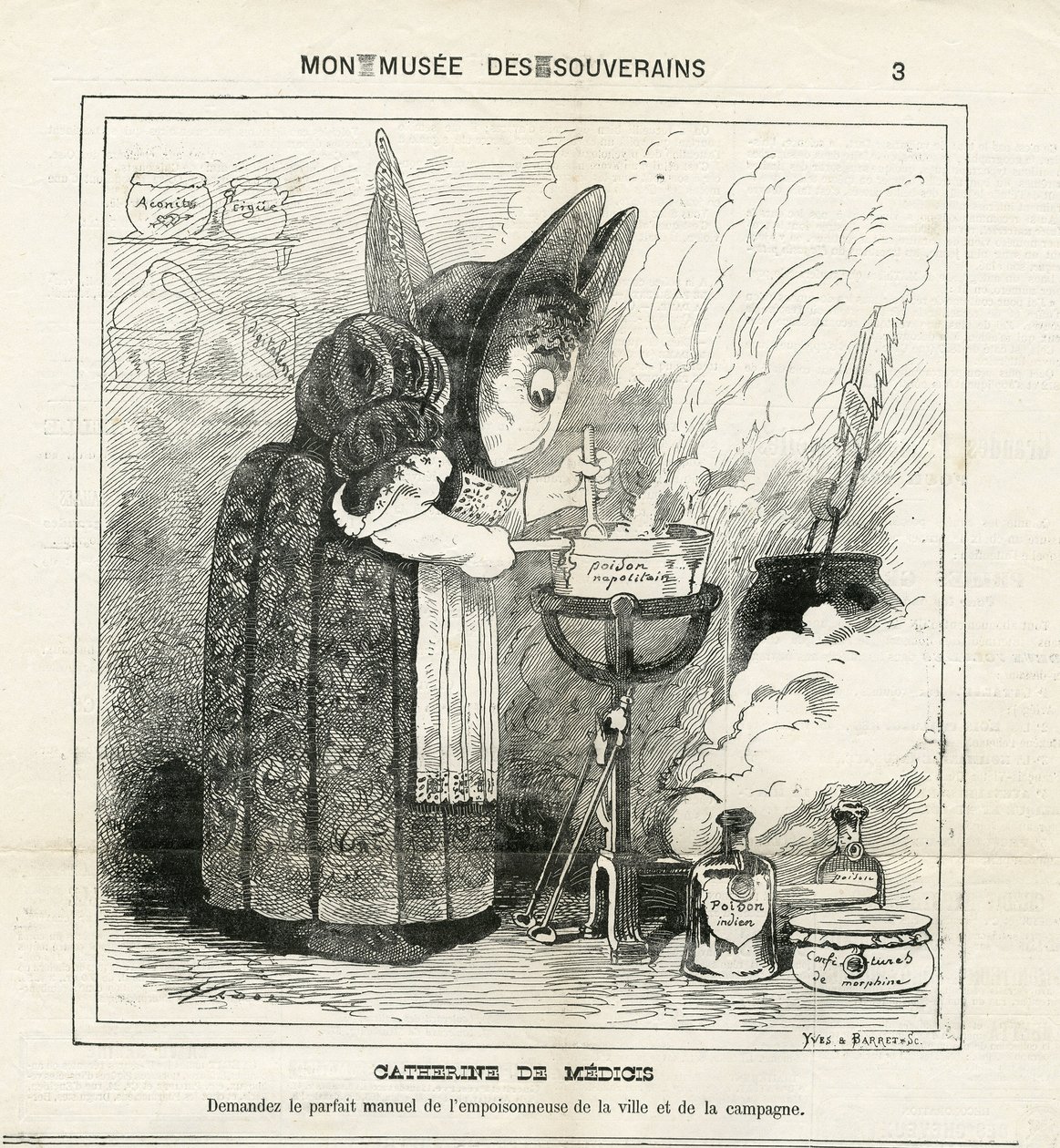 Illustrazione di Hadol in The Charivari da Paul Hadol