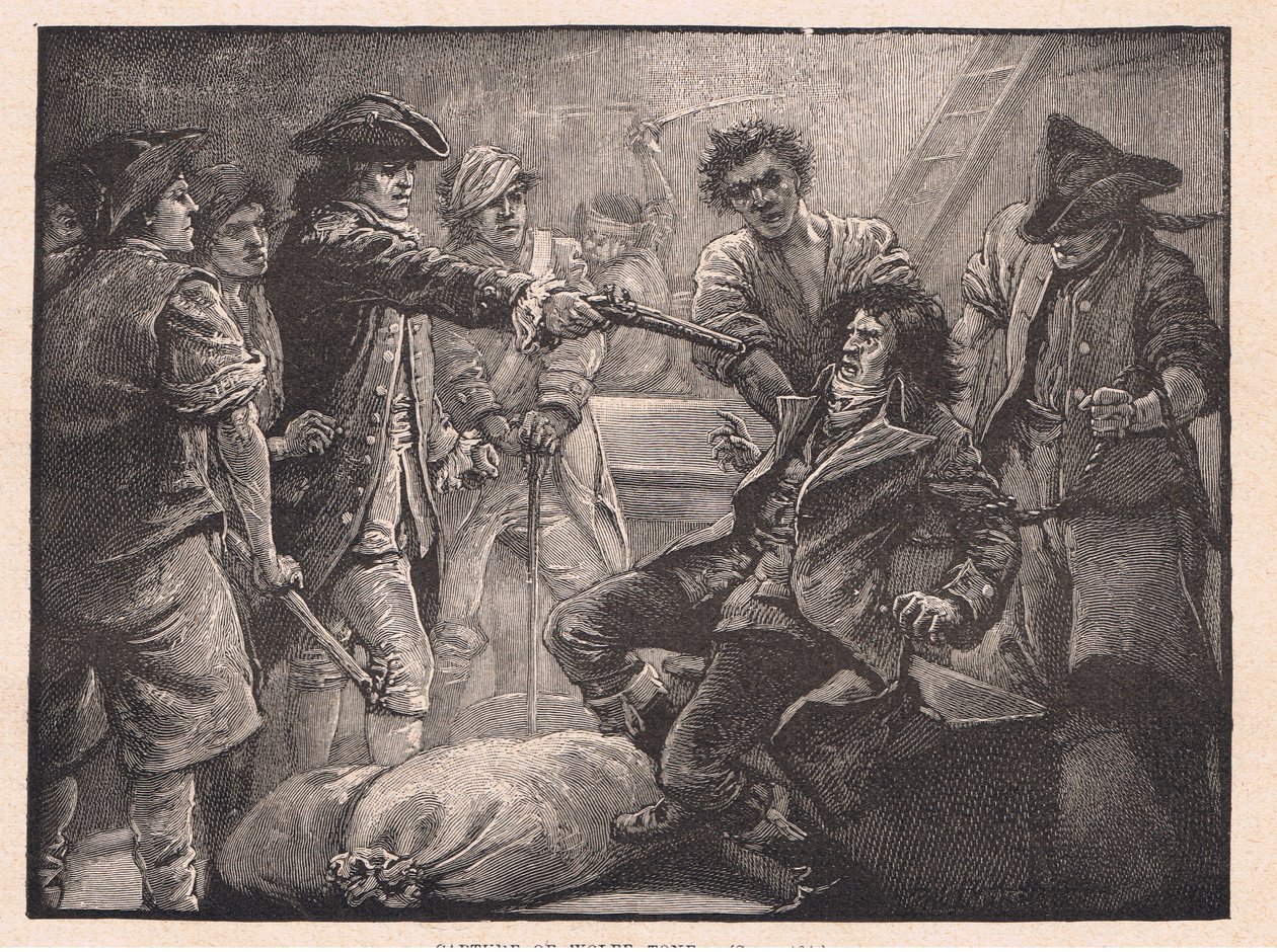 Cattura di Wolfe Tone AD 1798 da Paul Hardy