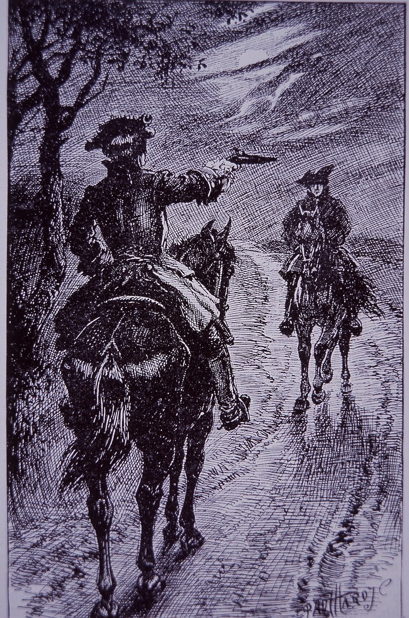 Dick Turpin incontra il compagno bandito Tom King da Paul Hardy