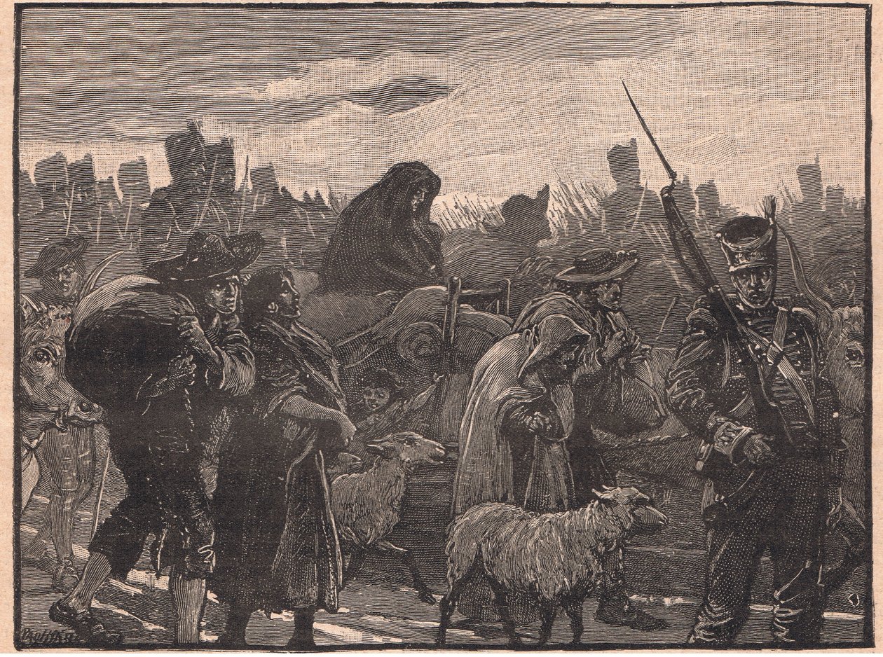 La ritirata di Wellington da Coimbra, 1810 da Paul Hardy