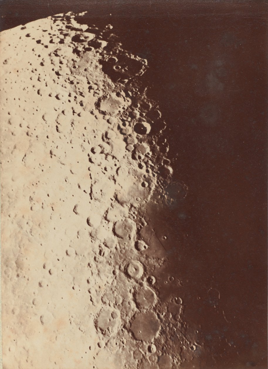 Fotografia lunare, Polo Sud, 1890 da Paul Henry