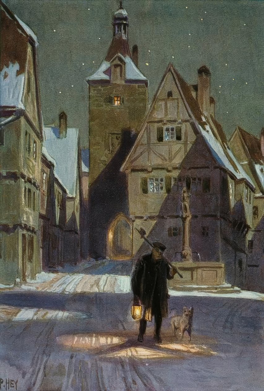 Il giro di Capodanno del guardiano notturno da Paul Hey