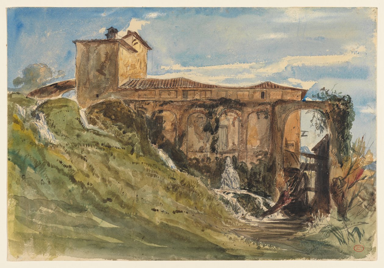 Una villa nei pressi di Roma da Paul Huet