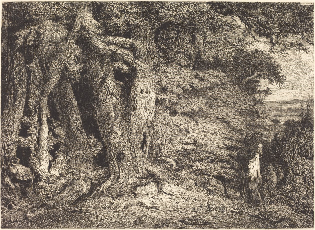 Ingresso alla foresta da Paul Huet