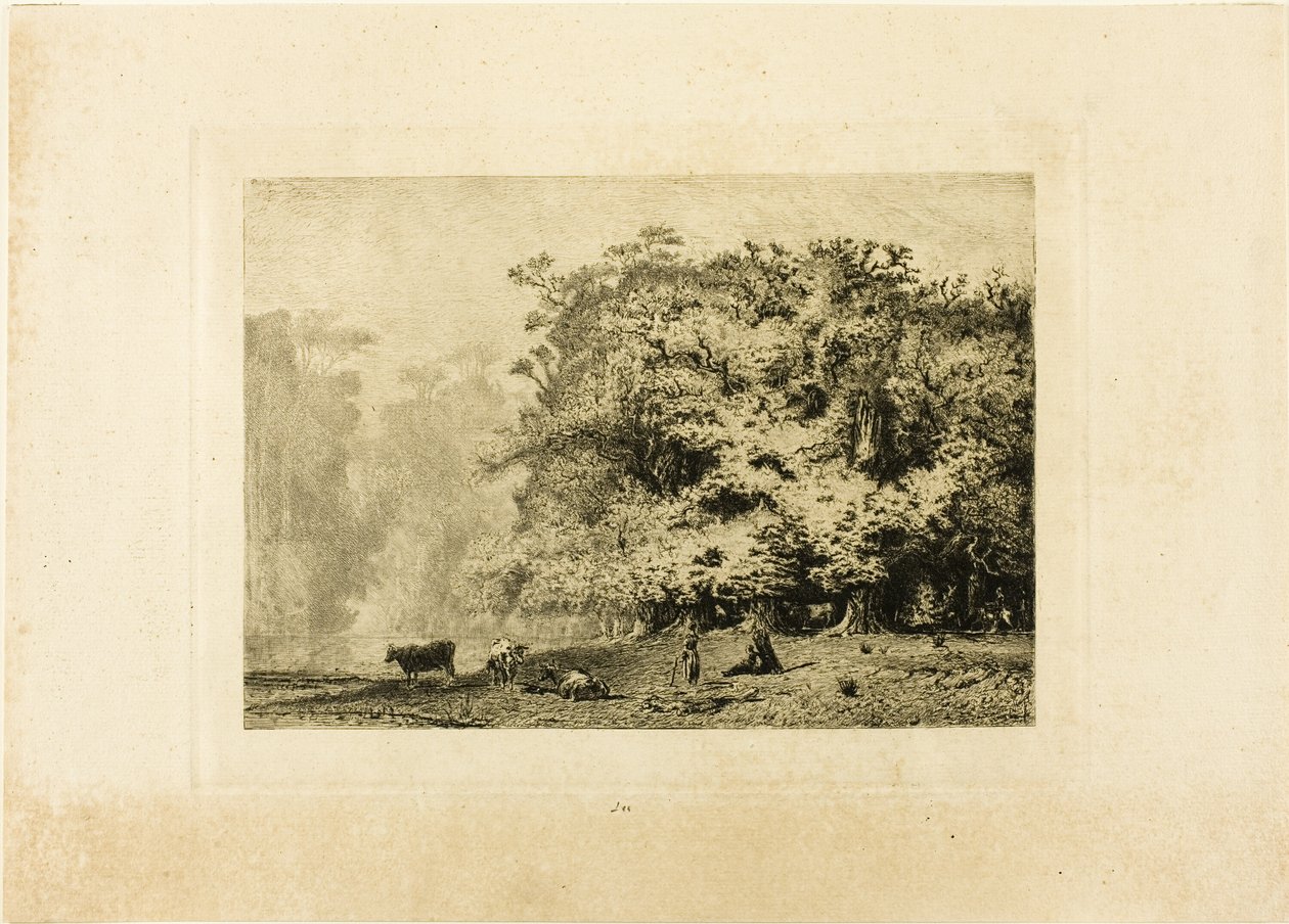 Vicino a Fontainebleau da Paul Huet
