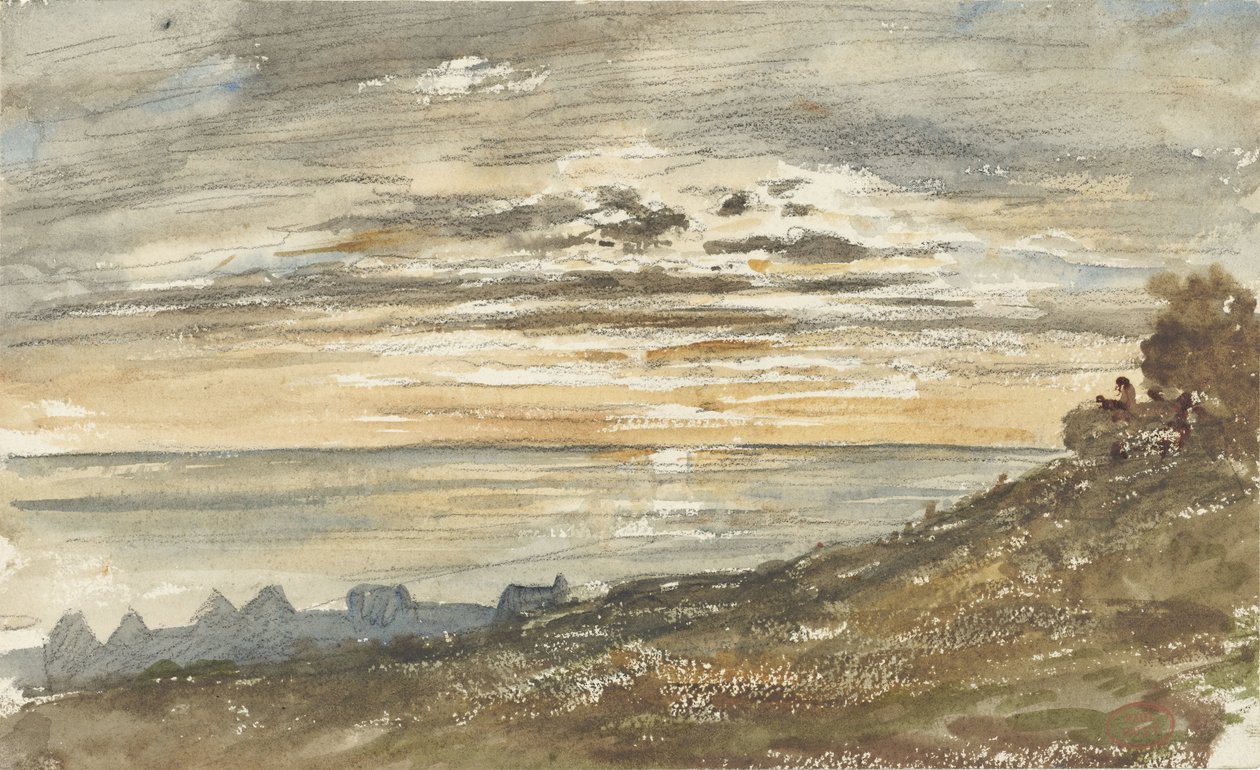 Tramonto a Trouville da Paul Huet