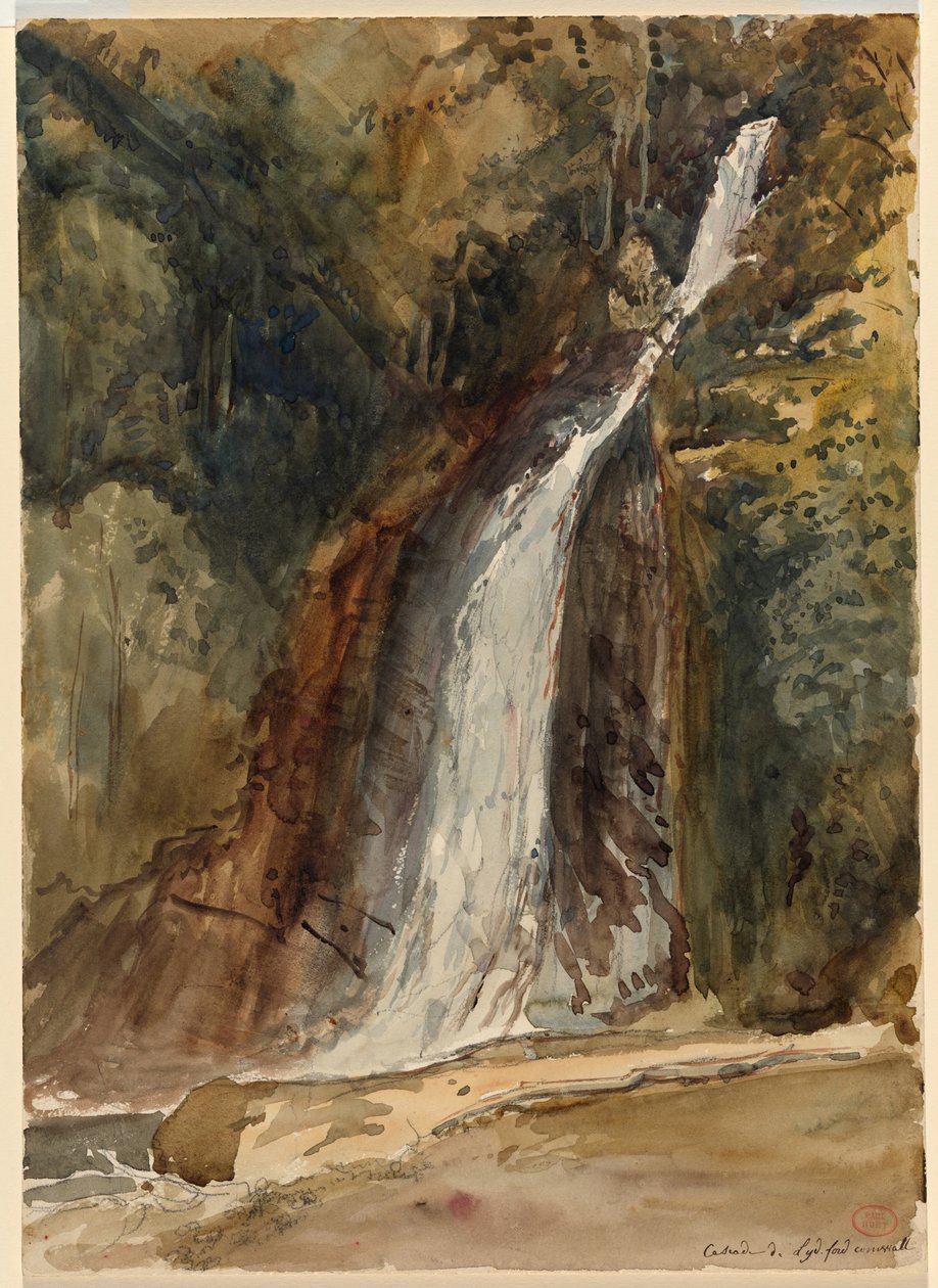 La cascata nella gola di Lydford, Devon da Paul Huet