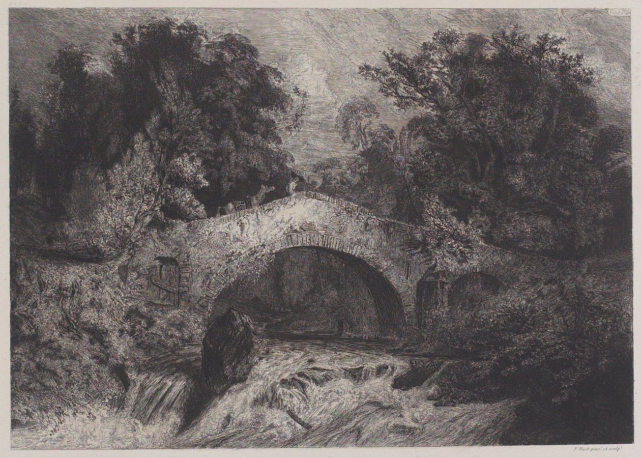 Un ponte in Alvernia da Paul Huet