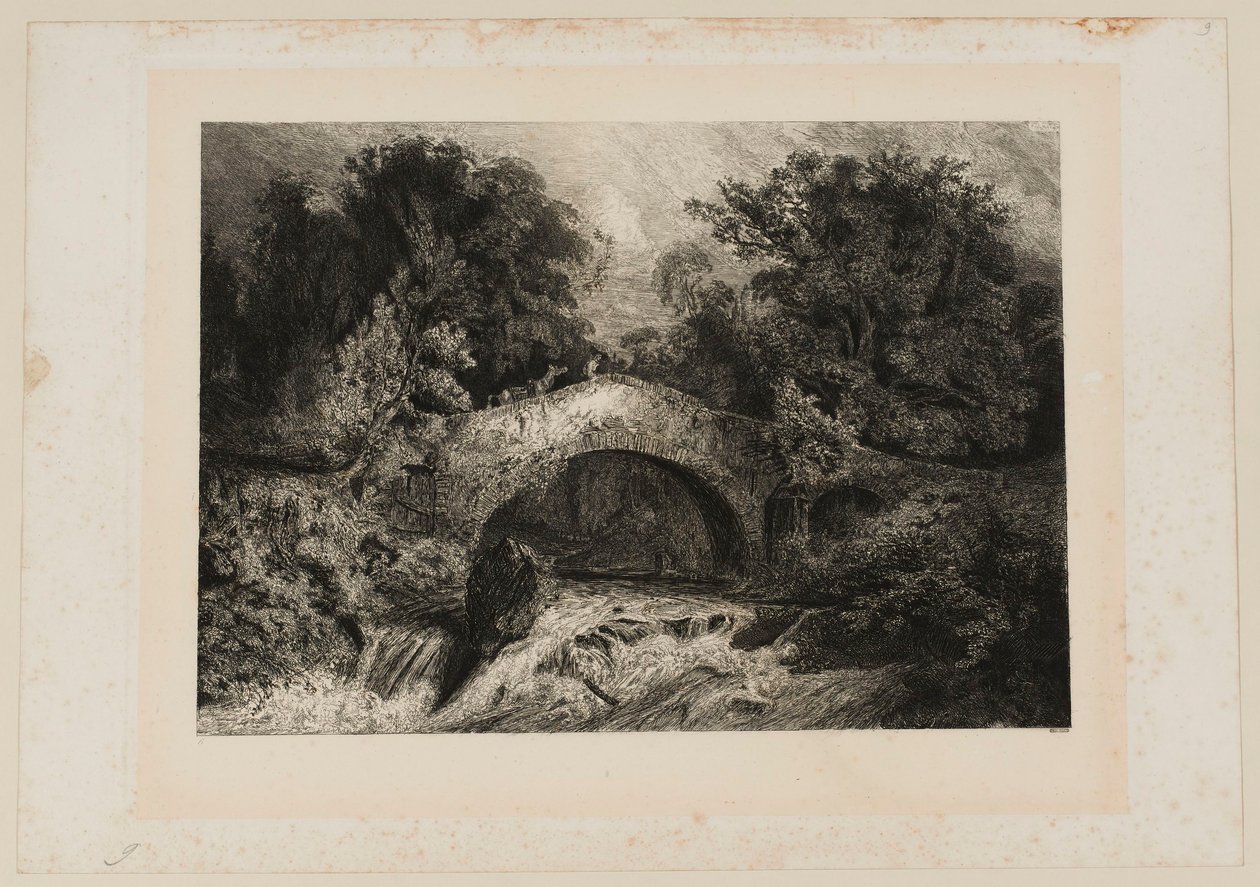 Un ponte in Alvernia. Beraldi 64 IFF 44 da Paul Huet