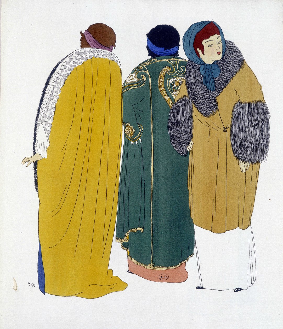 Creazione di Paul Poiret da "Les Dresses de Paul Poiret", disegno di Paul Iribe. 1911 da Paul Iribe