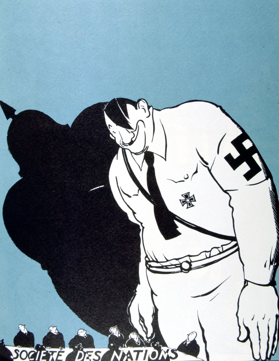 Hitler e la Società delle Nazioni, 1935 da Paul Iribe