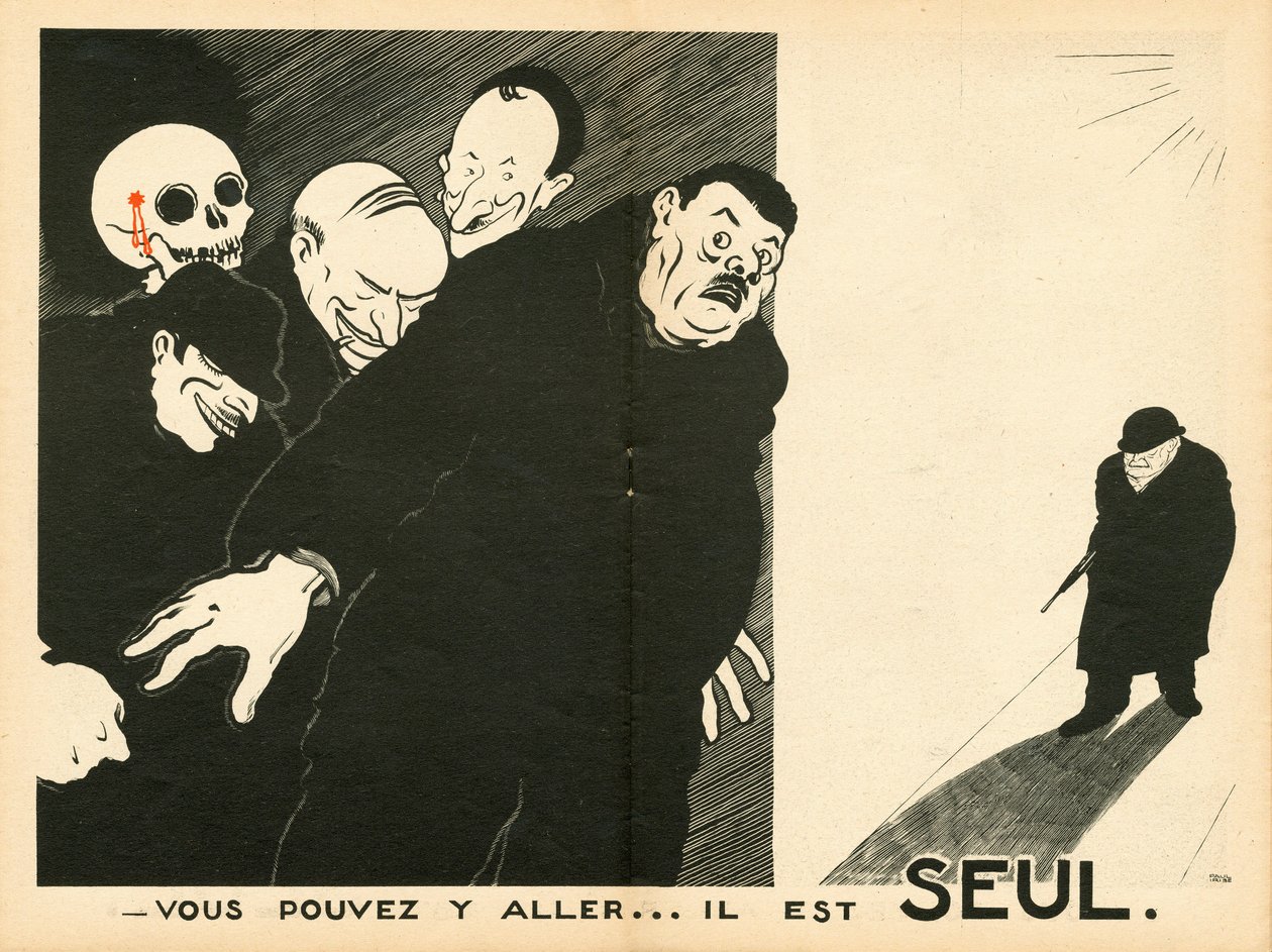 Le Temoin, Satirico in B&N da Paul Iribe
