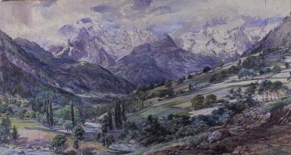 Una vista alpina da Paul Jacob Naftel