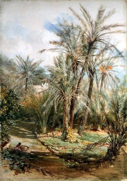 Il giardino delle palme, Bordighera da Paul Jacob Naftel