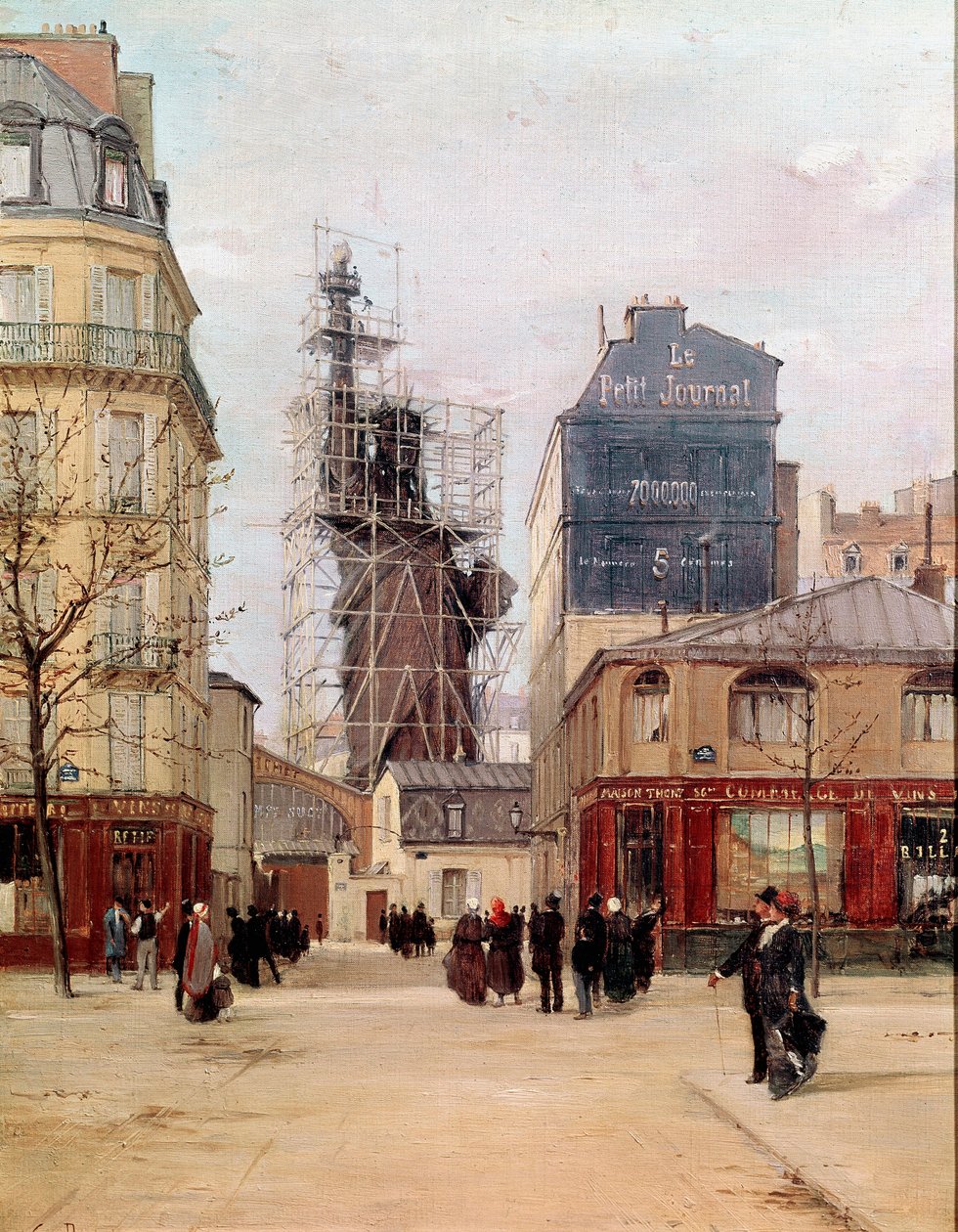 La Libertà che illumina il mondo. La statua della Libertà realizzata da Frederic Auguste Bartholdi (1834-1905) nella fonderia Gayet, rue de Chazelles vicino al Boulevard de Courcelles a Parigi prima di partire per New York nel 1883 da Paul Joseph Victor Dargaud