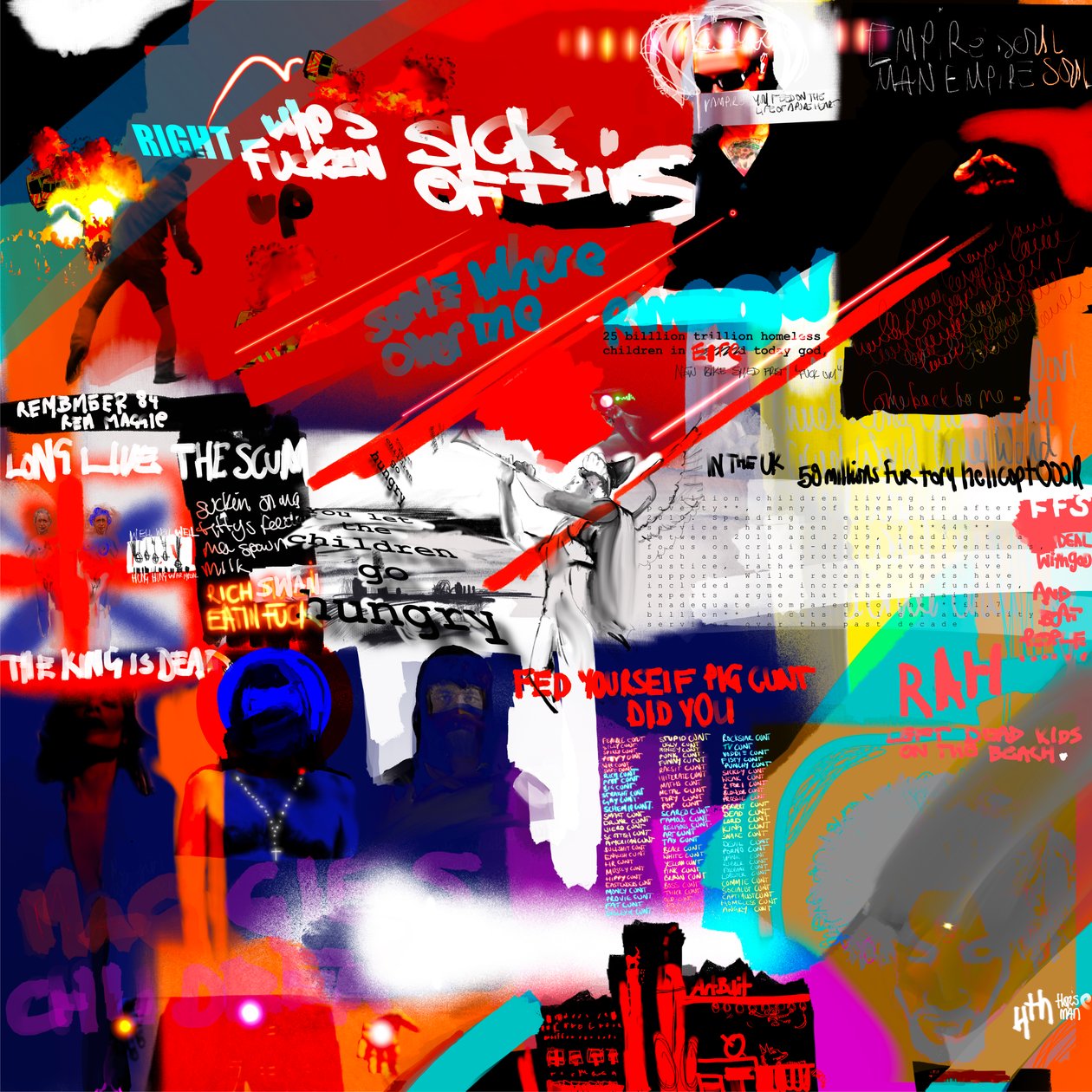Miliardi di miliardi, 2024 (arte digitale) da Paul Kempton