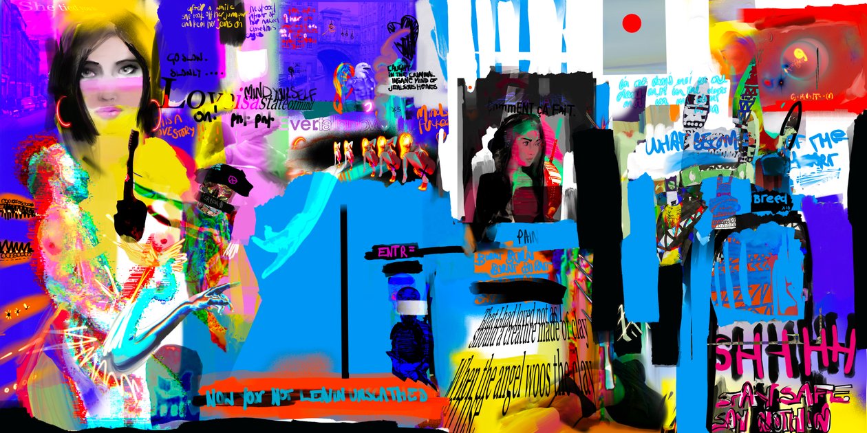 pounding, Pounding, 2024 (arte digitale) da Paul Kempton