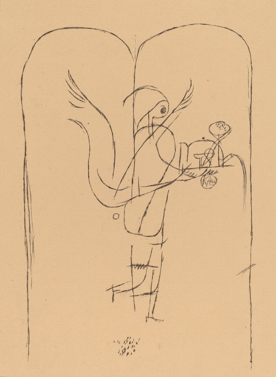 Un genio serve una piccola colazione, 1920 da Paul Klee