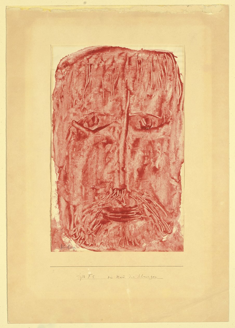 Un uomo di dolori da Paul Klee