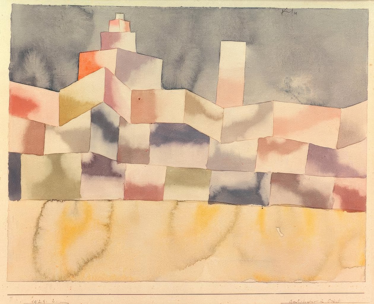 Architettura in Oriente da Paul Klee