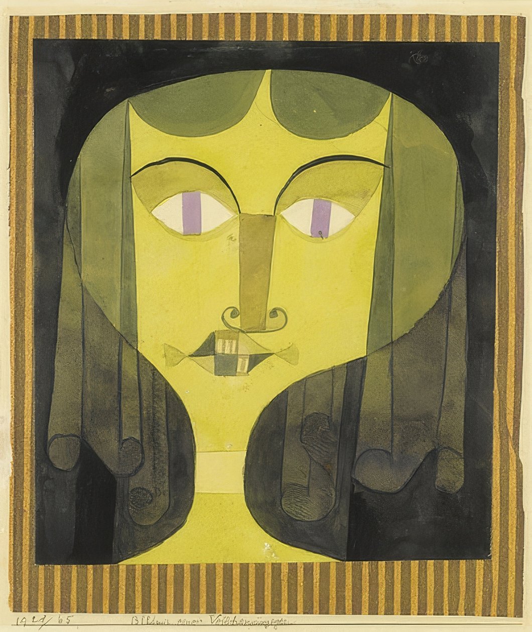 Ritratto di una donna dagli occhi viola da Paul Klee