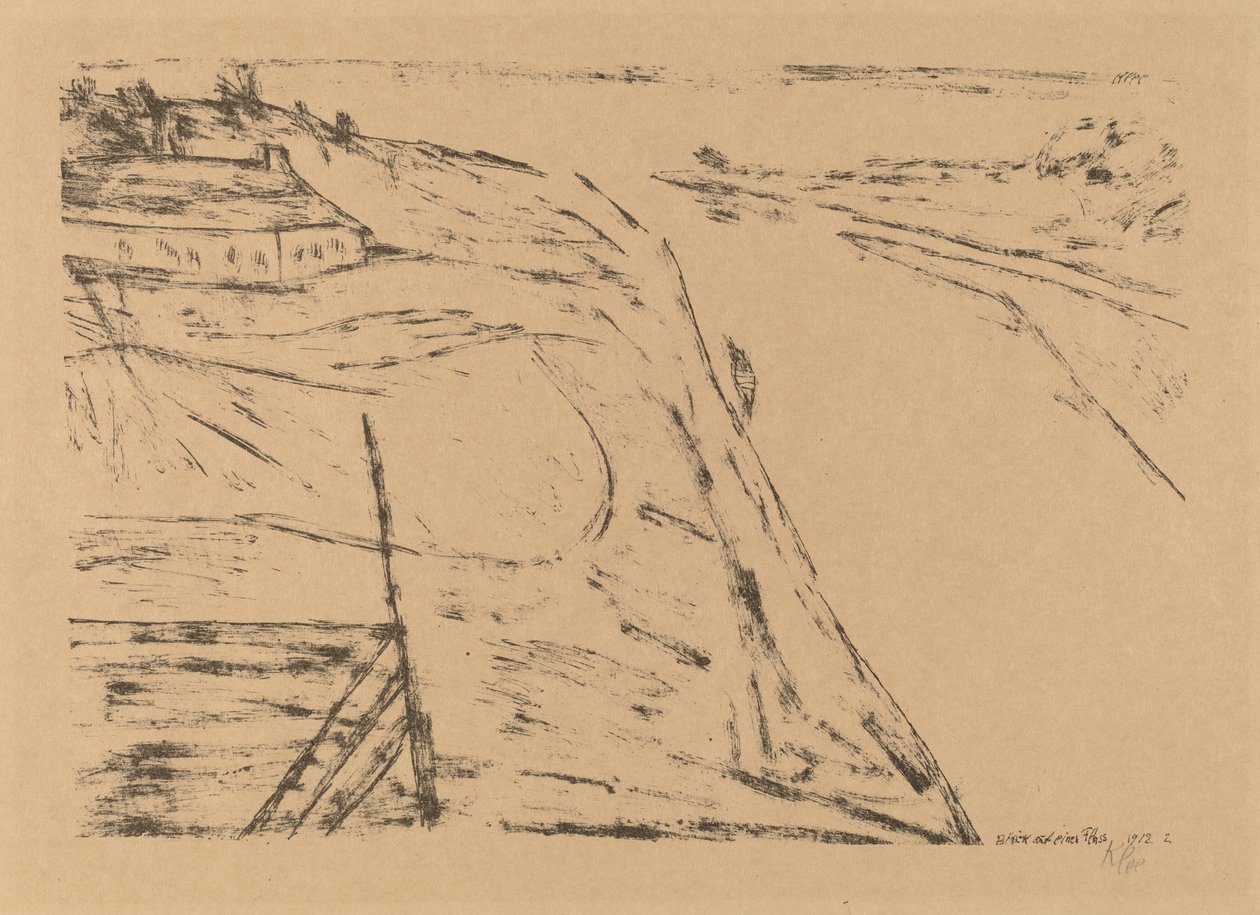 Vista su un fiume da Paul Klee