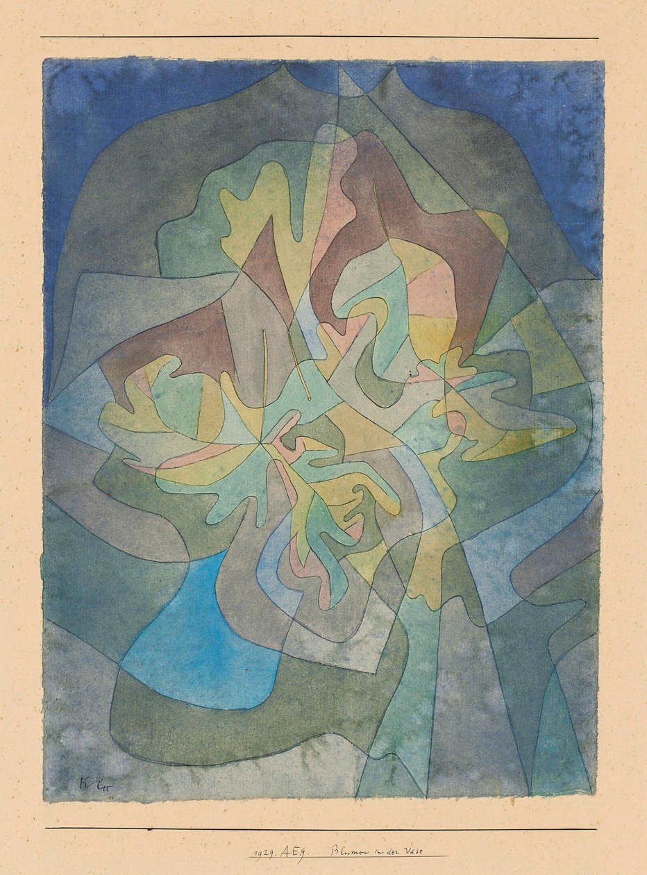 Blumen in der Vase, 1929 da Paul Klee